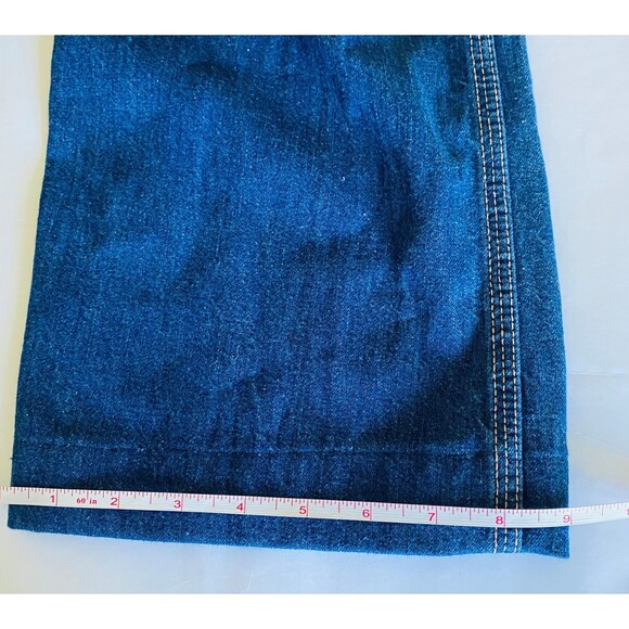 Levis Rare Vintage SF 207 Orange Tab Denim Blue Jeans Overalls Unisex Sz 12 - Picture 13 of 16